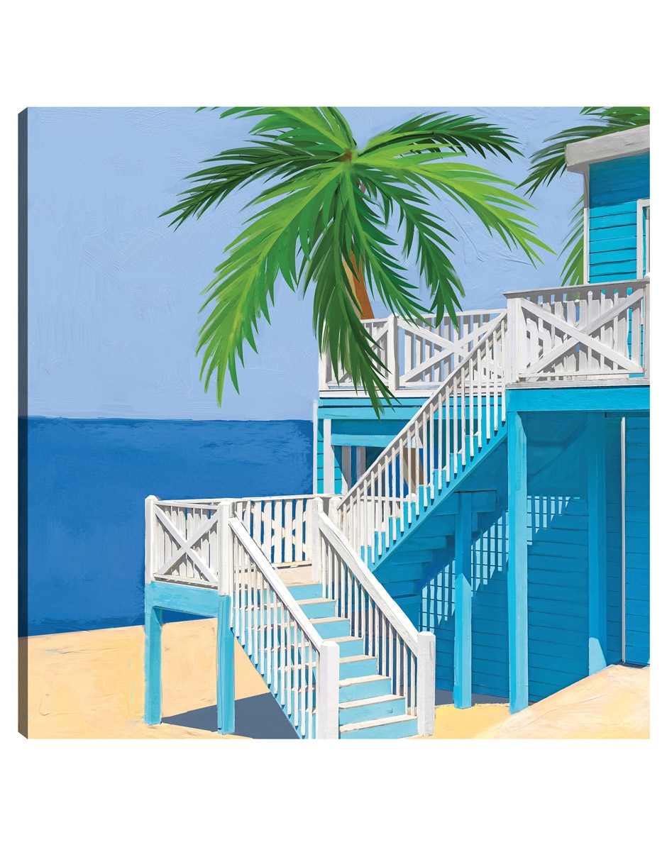 Cuadro decorativo Casa Rural Palm - Impresión En Lienzo técnica mixta Playas Cuadro decorativo Casa Rural Palm - Impresión En Lienzo técnica mixta Playas
