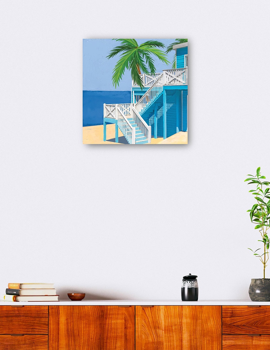 Cuadro decorativo Casa Rural Palm - Impresión En Lienzo técnica mixta Playas 4