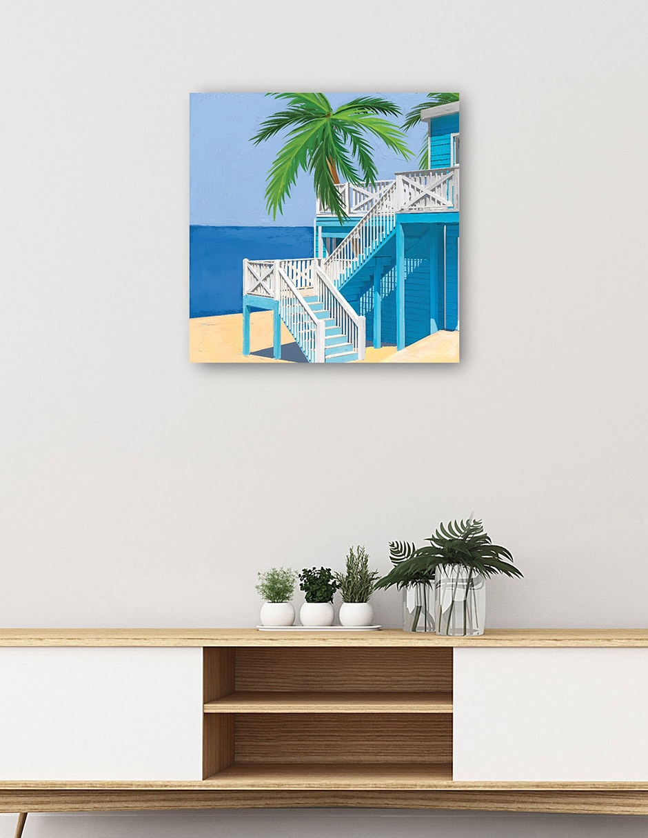 Cuadro decorativo Casa Rural Palm - Impresión En Lienzo técnica mixta Playas 5