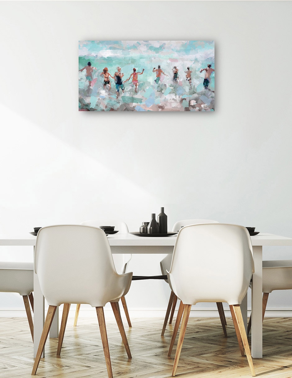 Cuadro decorativo Chapoteo - Impresión En Lienzo técnica mixta Playas 5