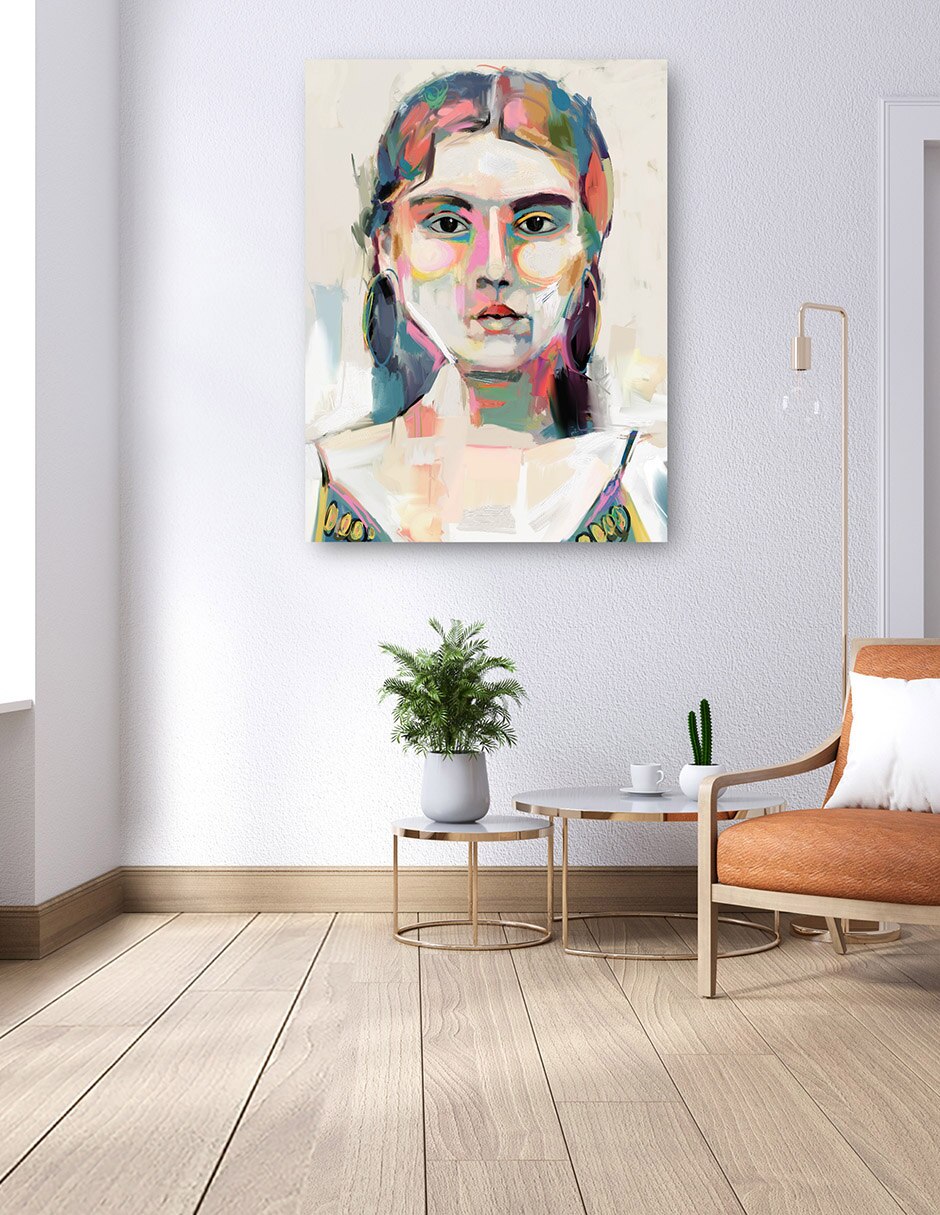 Cuadro decorativo Cara A Cara I - Impresión En Lienzo técnica mixta Gente 4