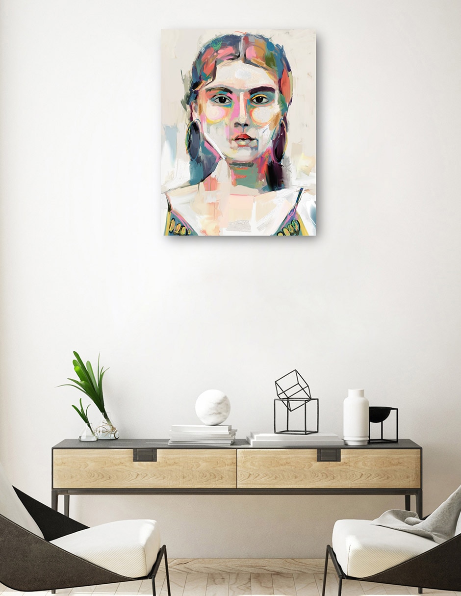 Cuadro decorativo Cara A Cara I - Impresión En Lienzo técnica mixta Gente 7