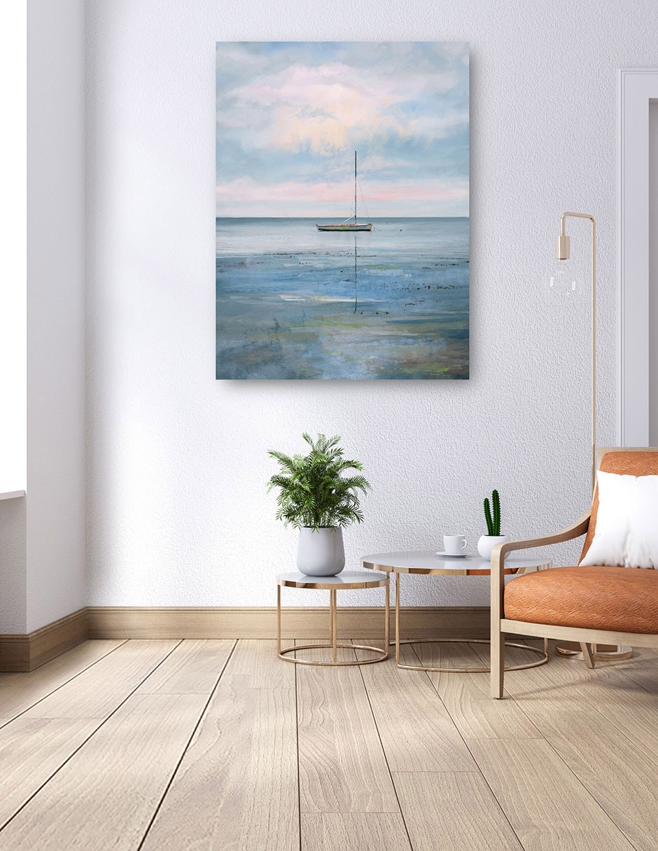 Cuadro decorativo Calma Matutina - Impresión En Lienzo técnica mixta Playas 4