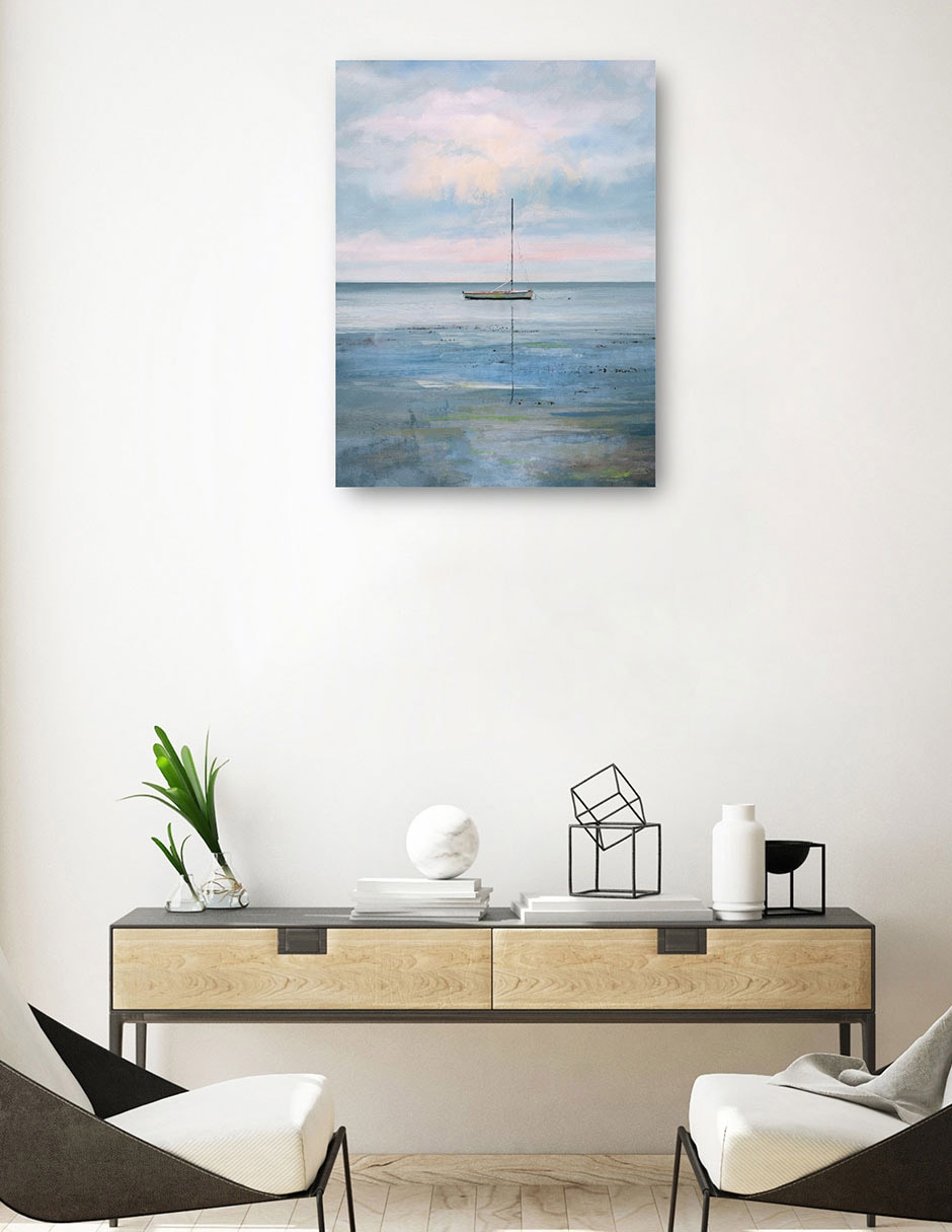 Cuadro decorativo Calma Matutina - Impresión En Lienzo técnica mixta Playas 7