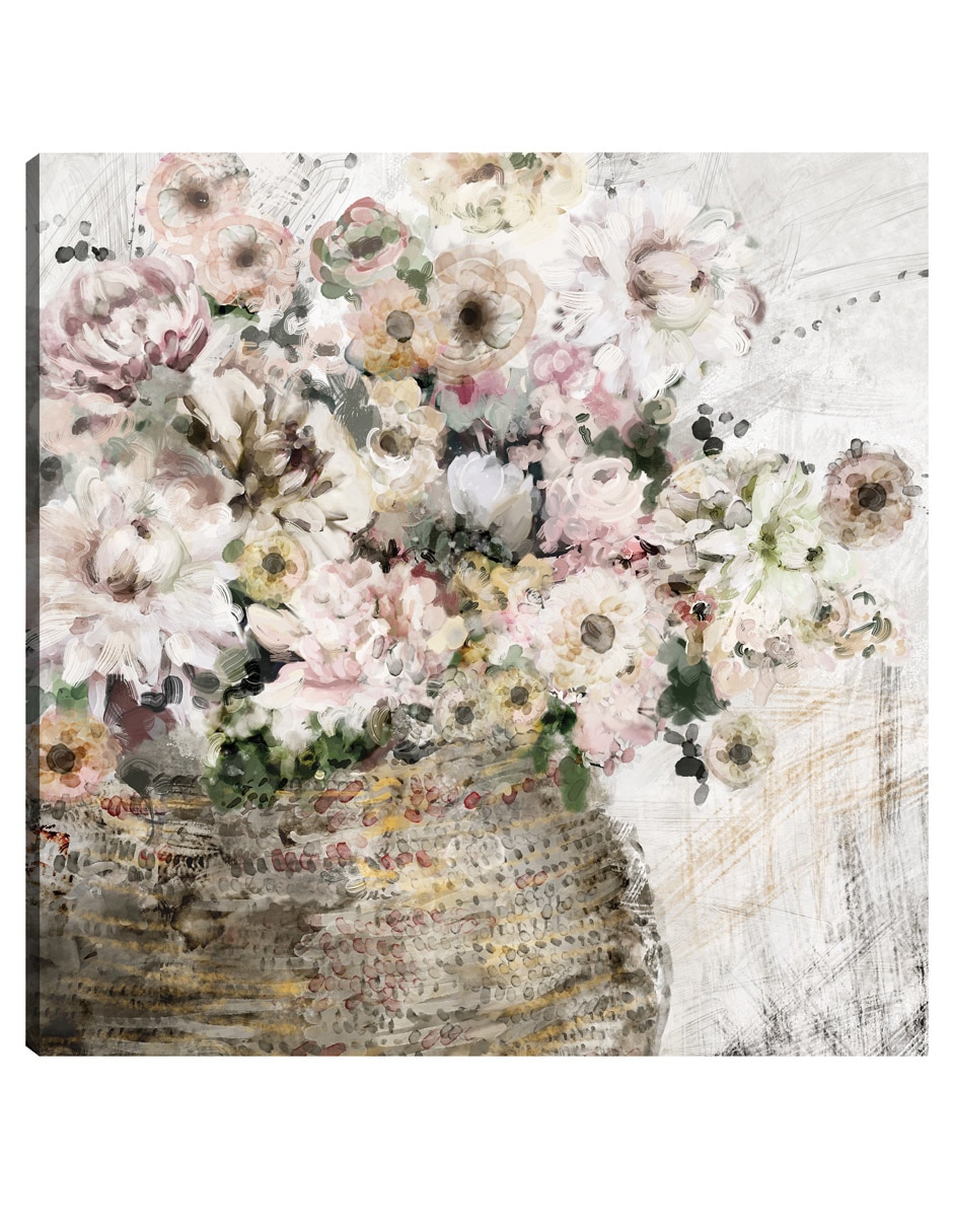 Cuadro decorativo Casa De Campo Fresca - Impresión En Lienzo técnica mixta Arreglo Floral Cuadro decorativo Casa De Campo Fresca - Impresión En Lienzo técnica mixta Arreglo Floral