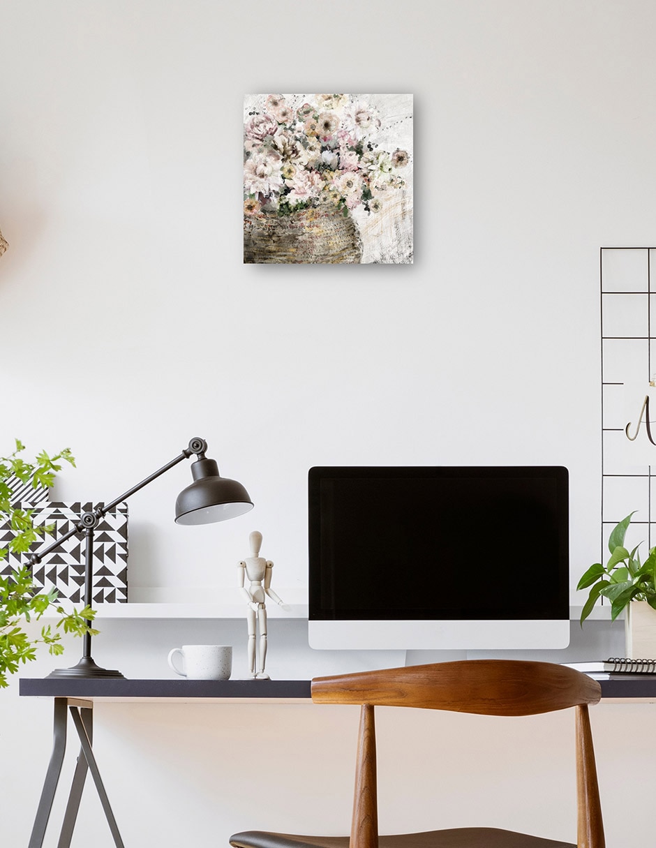Cuadro decorativo Casa De Campo Fresca - Impresión En Lienzo técnica mixta Arreglo Floral 7