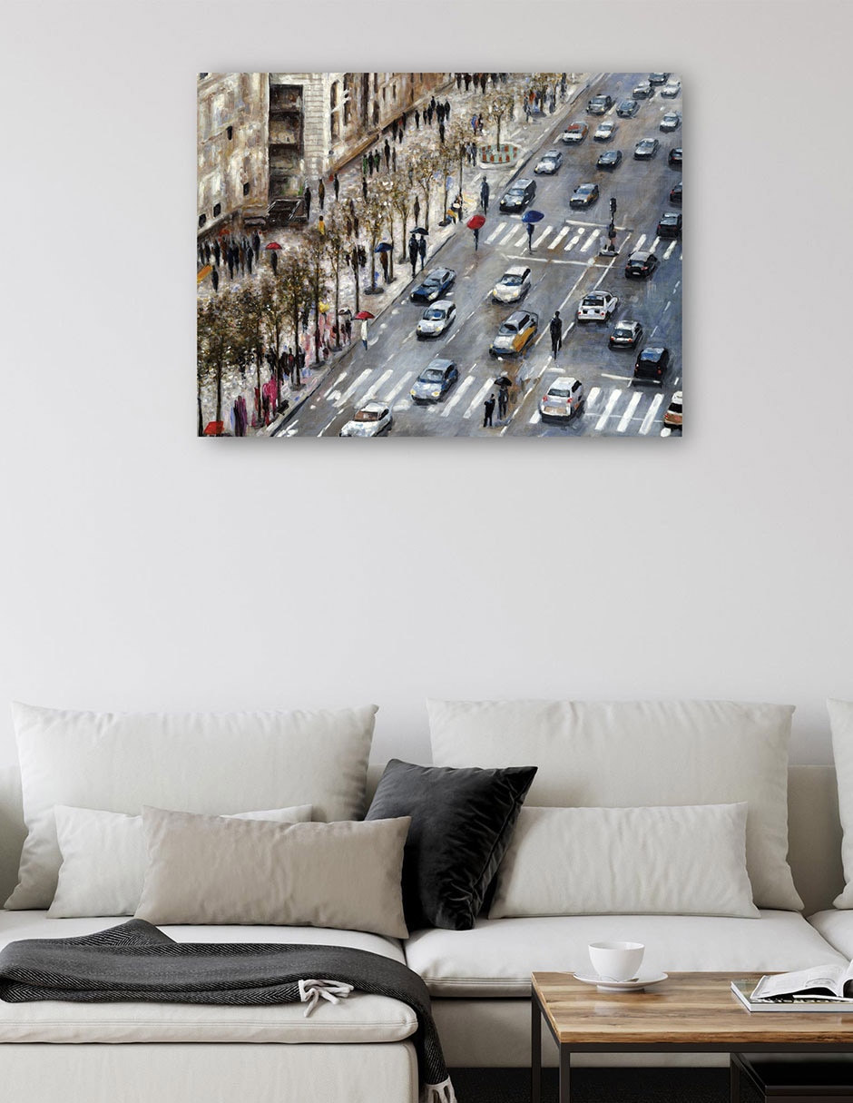Cuadro decorativo Campos Elíseos - Impresión En Lienzo técnica mixta Arquitectura 5