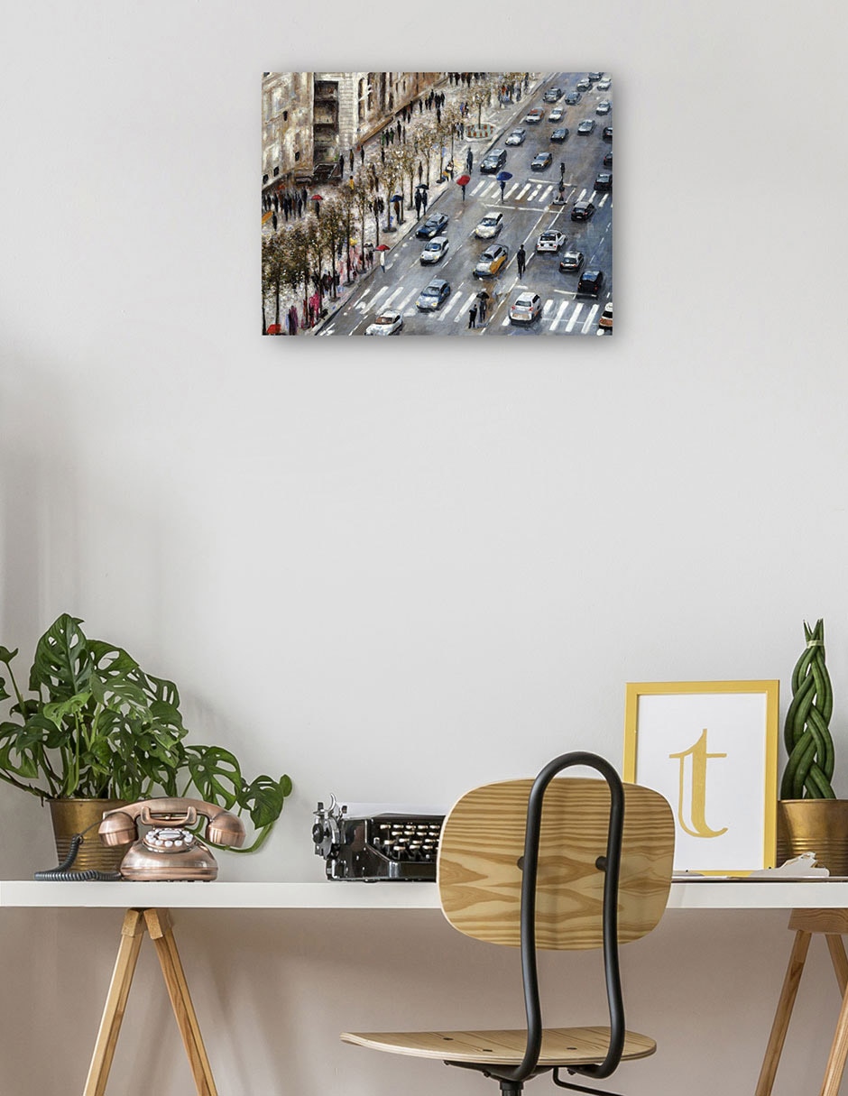 Cuadro decorativo Campos Elíseos - Impresión En Lienzo técnica mixta Arquitectura 7