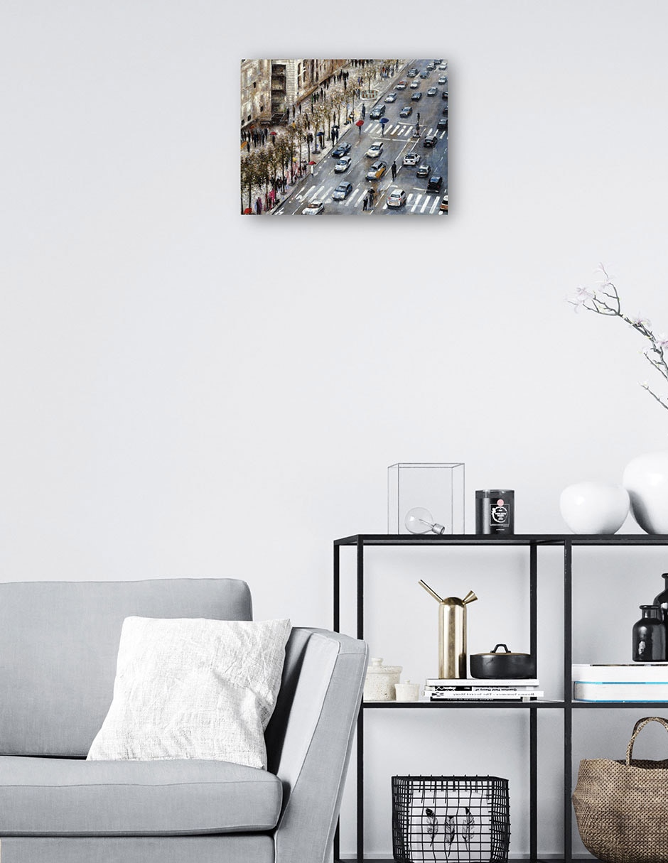 Cuadro decorativo Campos Elíseos - Impresión En Lienzo técnica mixta Arquitectura 8