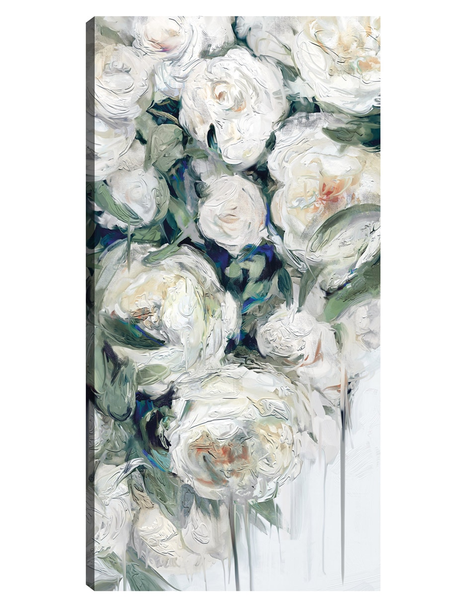 Cuadro decorativo Cascada - Impresión En Lienzo técnica mixta Arreglo Floral Cuadro decorativo Cascada - Impresión En Lienzo técnica mixta Arreglo Floral