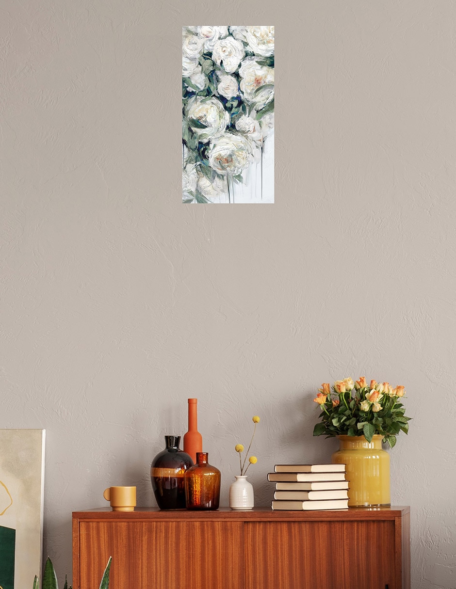Cuadro decorativo Cascada - Impresión En Lienzo técnica mixta Arreglo Floral 7