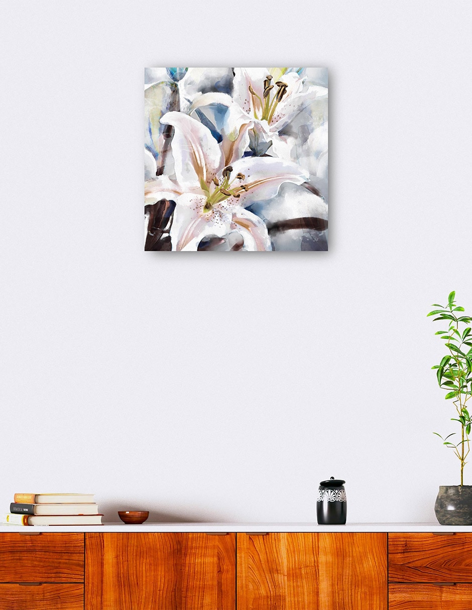 Cuadro decorativo Capas De Lirio - Impresión En Lienzo técnica mixta Floración 4
