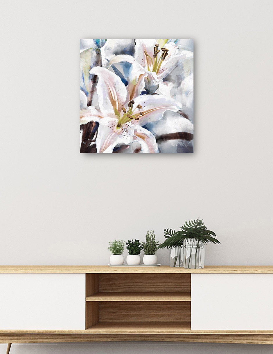 Cuadro decorativo Capas De Lirio - Impresión En Lienzo técnica mixta Floración 5