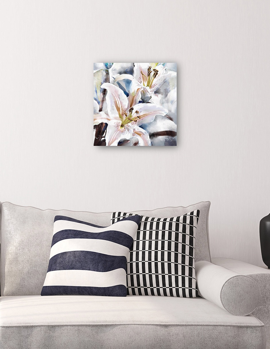 Cuadro decorativo Capas De Lirio - Impresión En Lienzo técnica mixta Floración 6