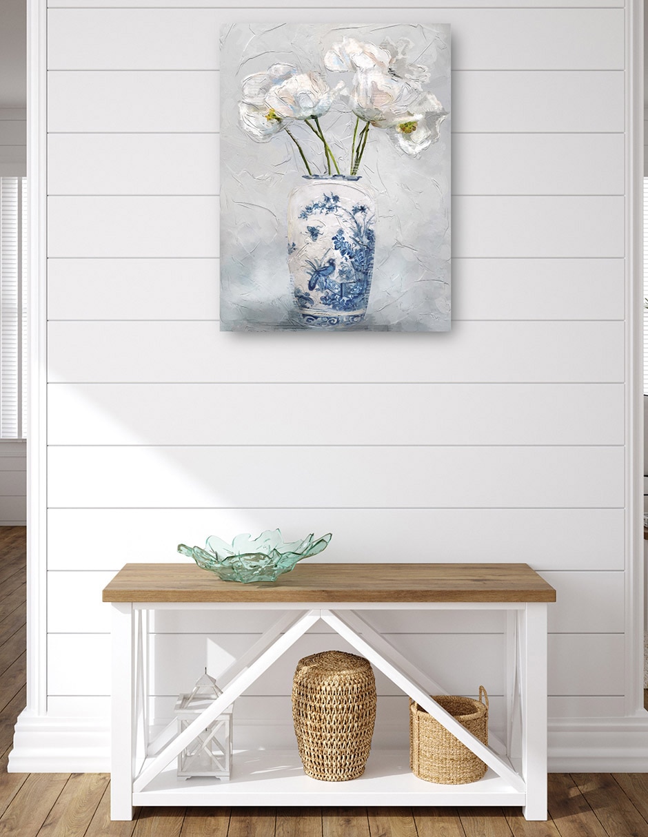 Cuadro decorativo Chinoiserie I Impresión En Lienzo técnica mixta Floreros 4