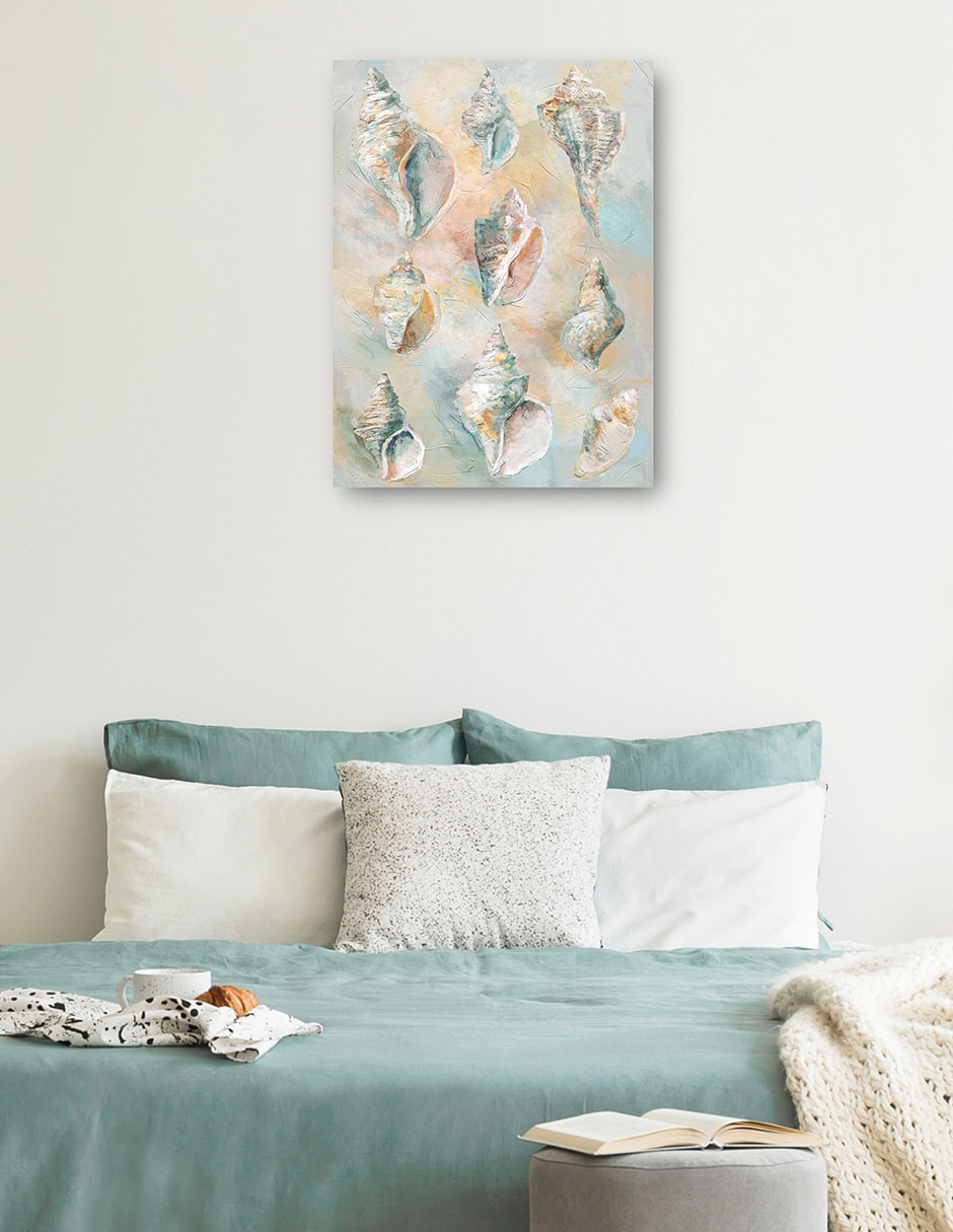Cuadro decorativo Conchas De Tulipán Impresión En Lienzo técnica mixta Animales Marinos 3