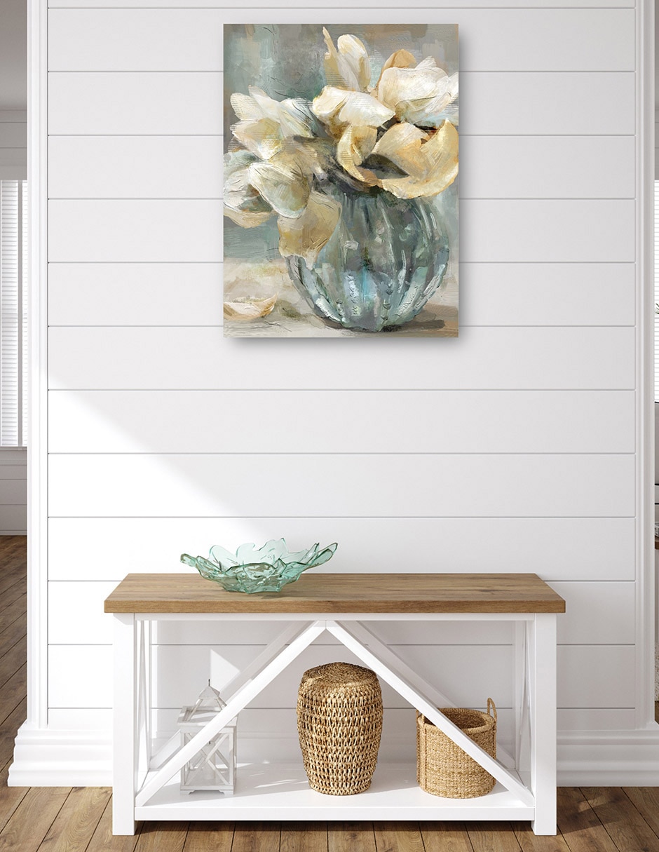 Cuadro decorativo Colección Cabaña Ii Impresión En Lienzo técnica mixta Floreros 4