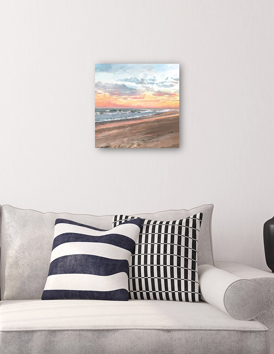 Cuadro decorativo Cielo Mandarina Impresión En Lienzo técnica mixta Playas 4