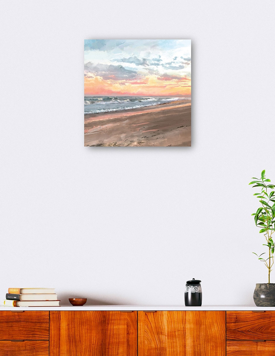 Cuadro decorativo Cielo Mandarina Impresión En Lienzo técnica mixta Playas 6