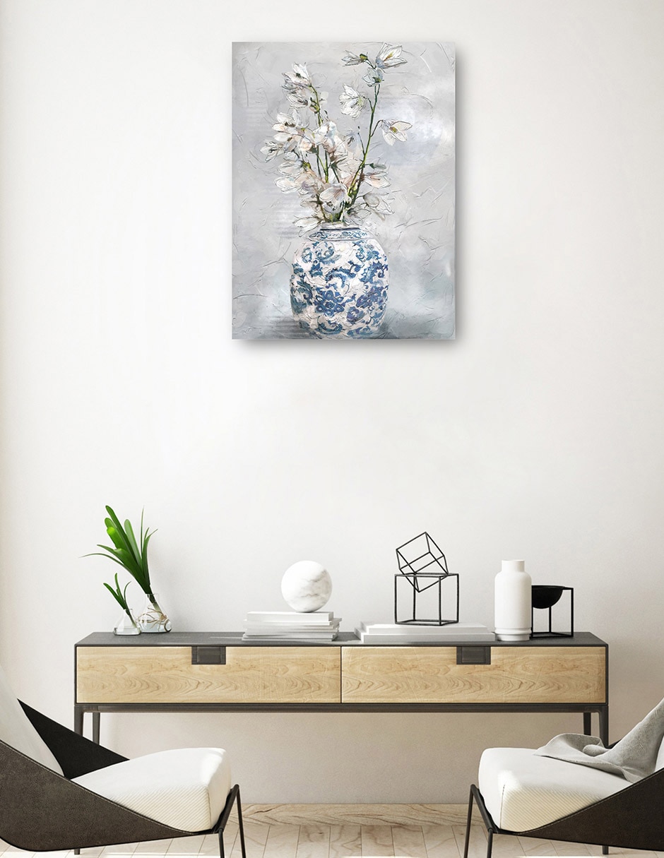 Cuadro decorativo Chinoiserie Ii Impresión En Lienzo técnica mixta Floreros 3
