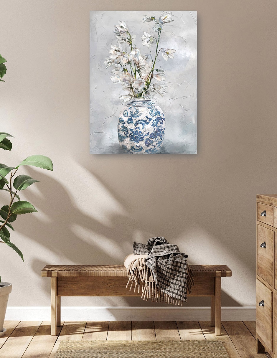 Cuadro decorativo Chinoiserie Ii Impresión En Lienzo técnica mixta Floreros 5