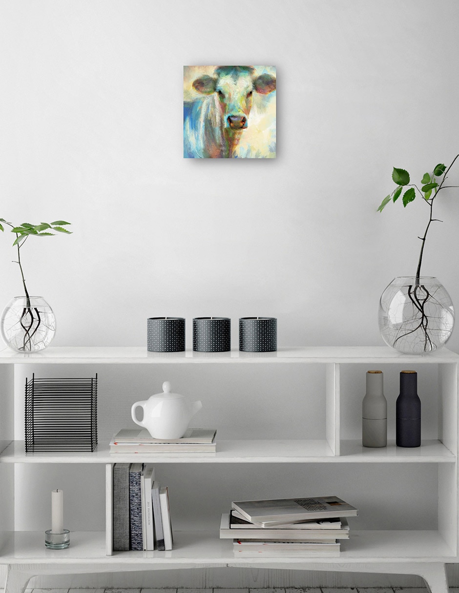 Cuadro decorativo Clarabelle Impresión En Lienzo técnica mixta Animales Domésticos 2