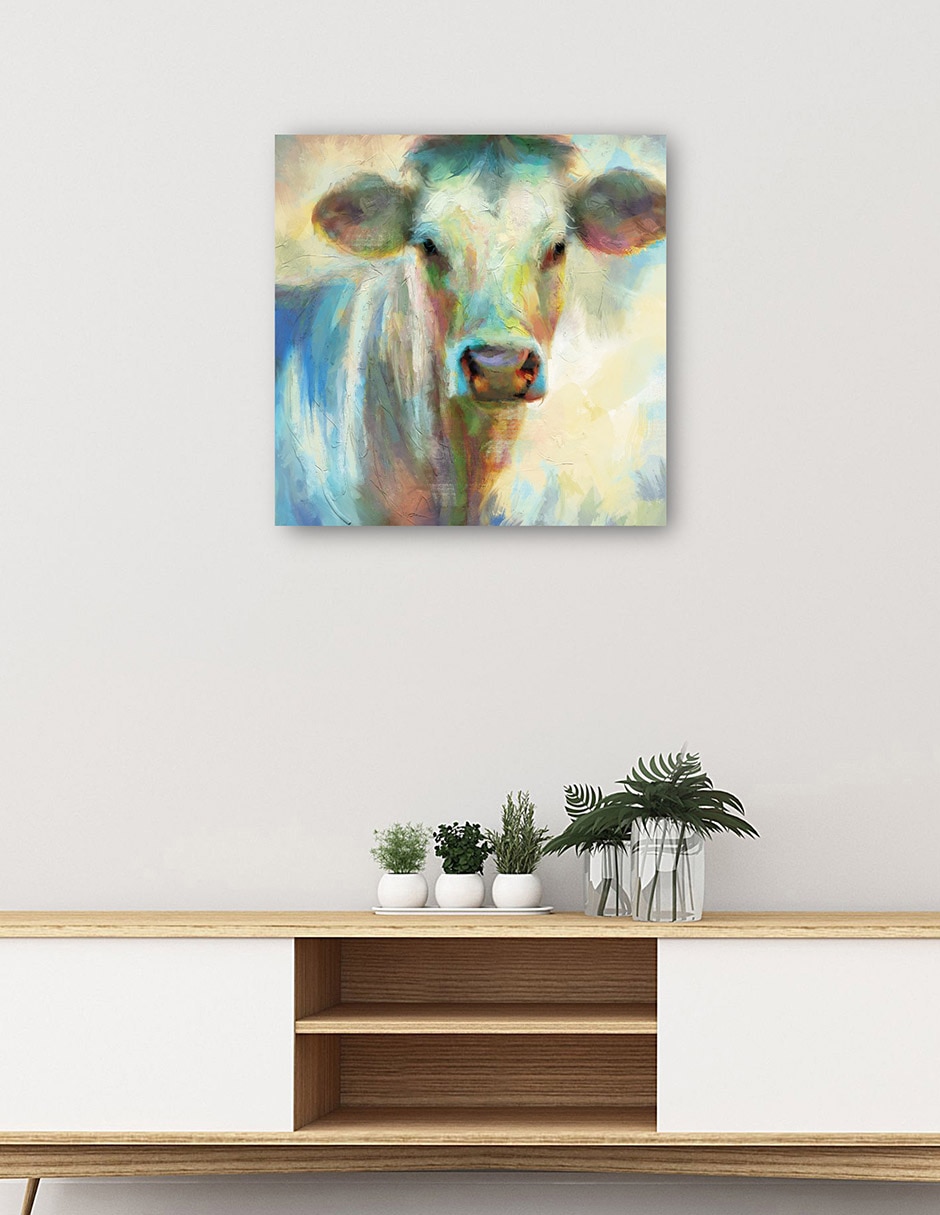 Cuadro decorativo Clarabelle Impresión En Lienzo técnica mixta Animales Domésticos 4