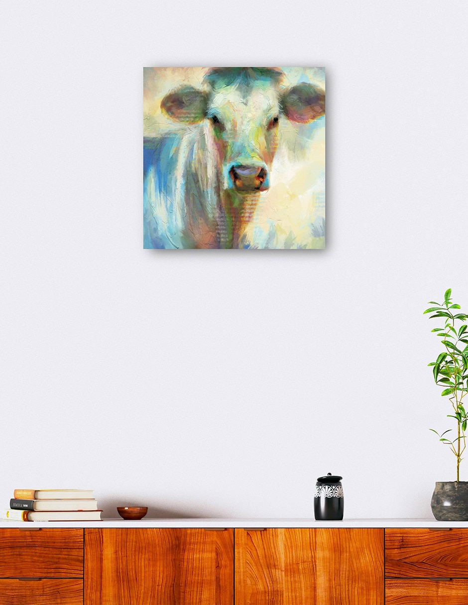 Cuadro decorativo Clarabelle Impresión En Lienzo técnica mixta Animales Domésticos 5