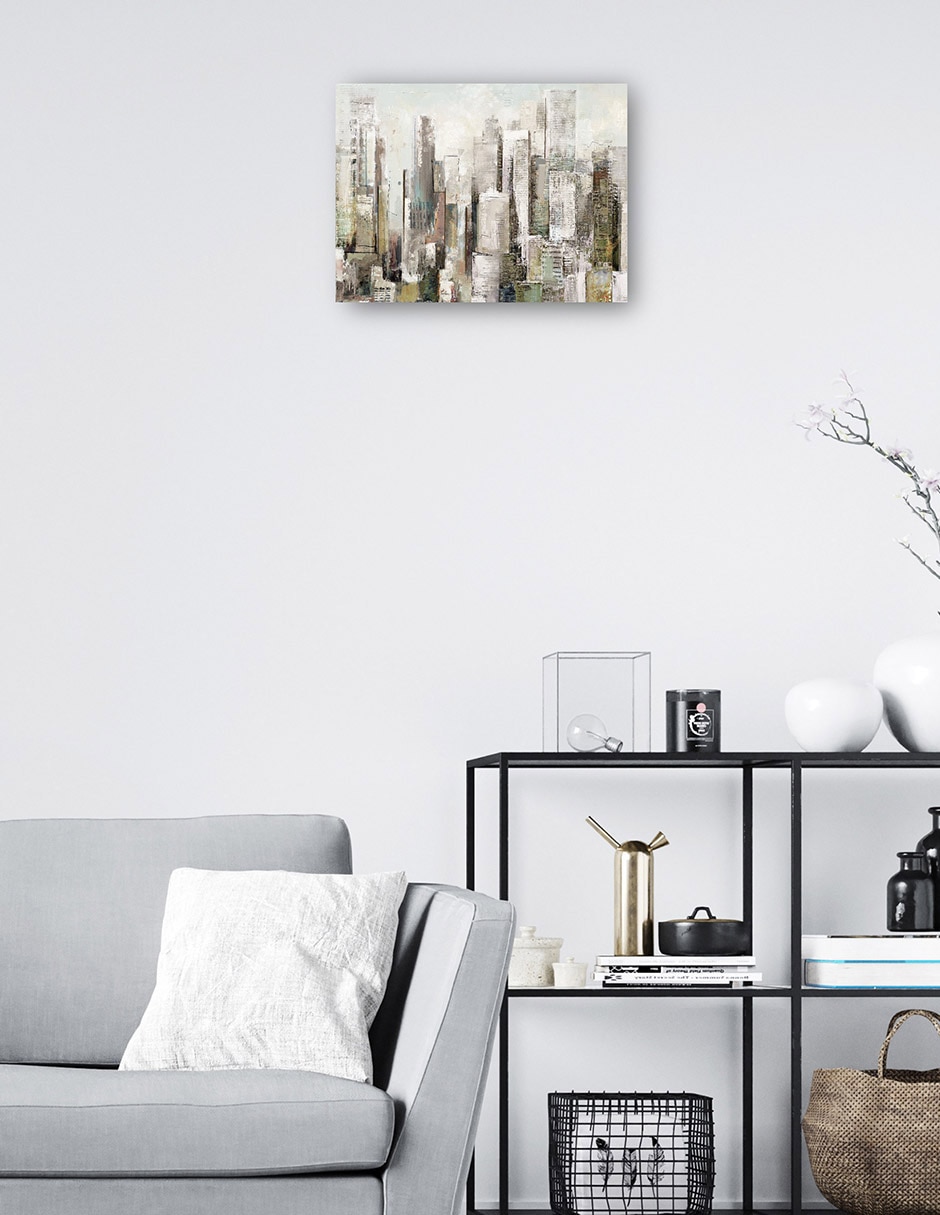 Cuadro decorativo Ciudad Chic Impresión En Lienzo técnica mixta Edificios 2