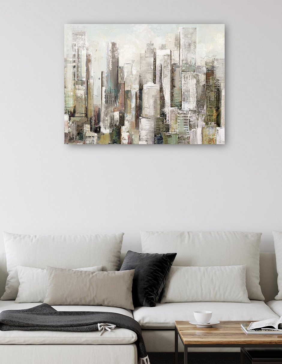 Cuadro decorativo Ciudad Chic Impresión En Lienzo técnica mixta Edificios 5