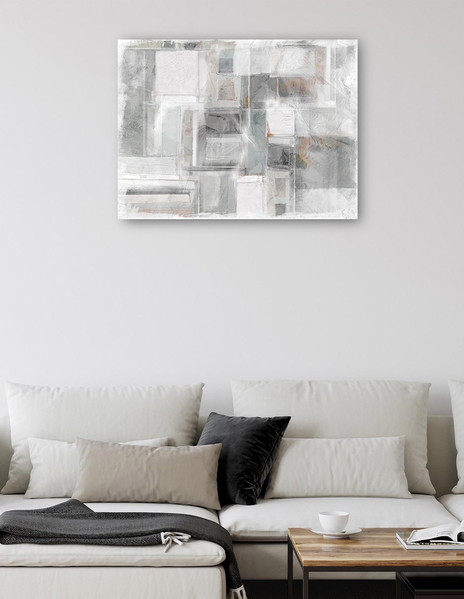 Cuadro decorativo Cubista Ii Impresión En Lienzo técnica mixta Formas 5