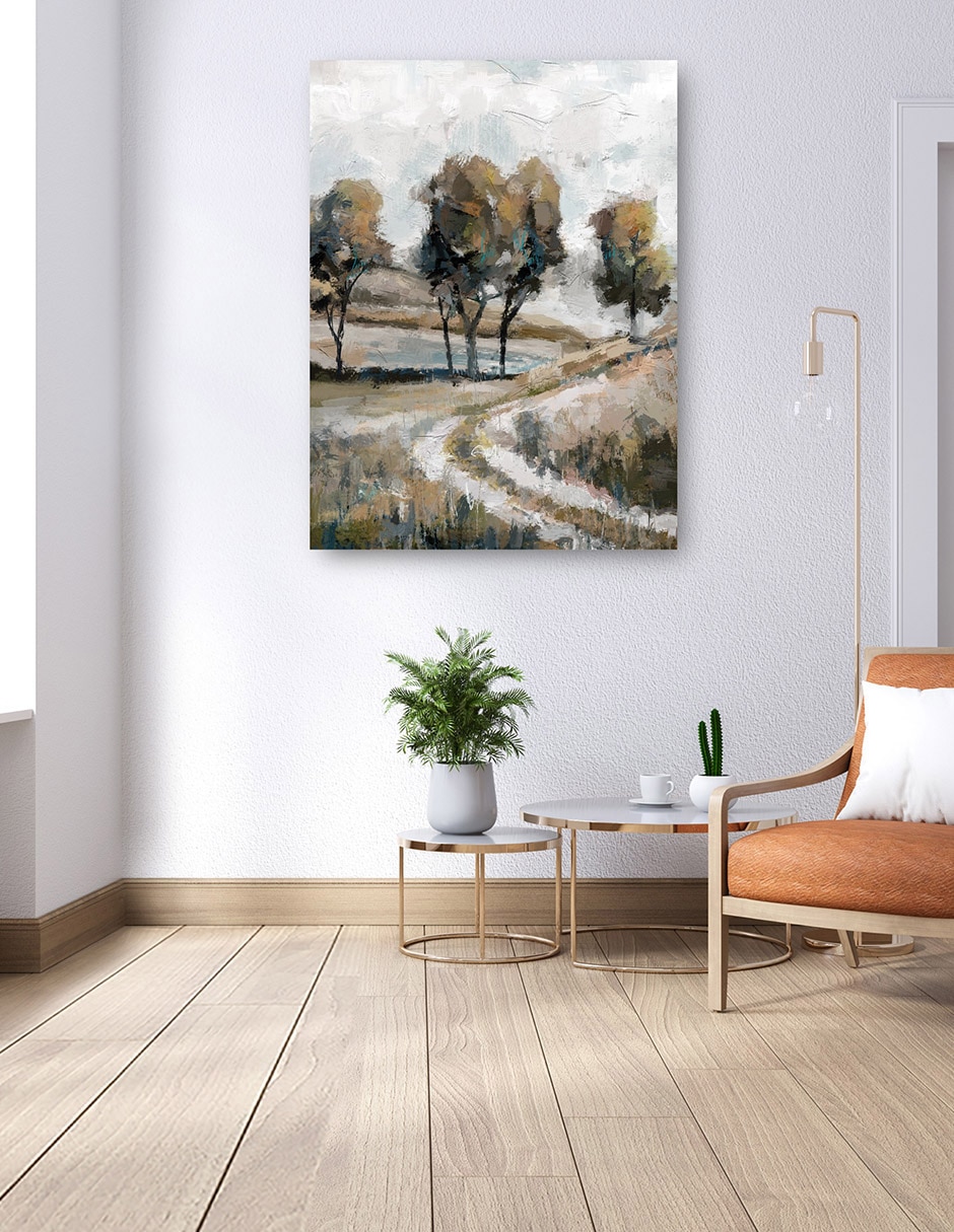 Cuadro decorativo De Vuelta A Casa Impresión En Lienzo técnica mixta Bosques 4