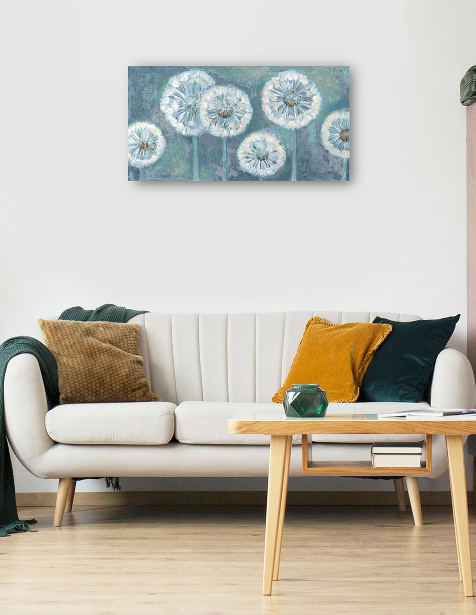 Cuadro decorativo Deseando Azul Impresión En Lienzo técnica mixta Naturaleza 5