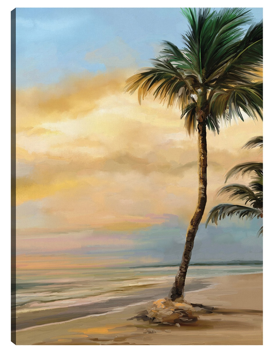 Cuadro decorativo Cosecha Tropical Del Amanecer Impresión En Lienzo técnica mixta Playas