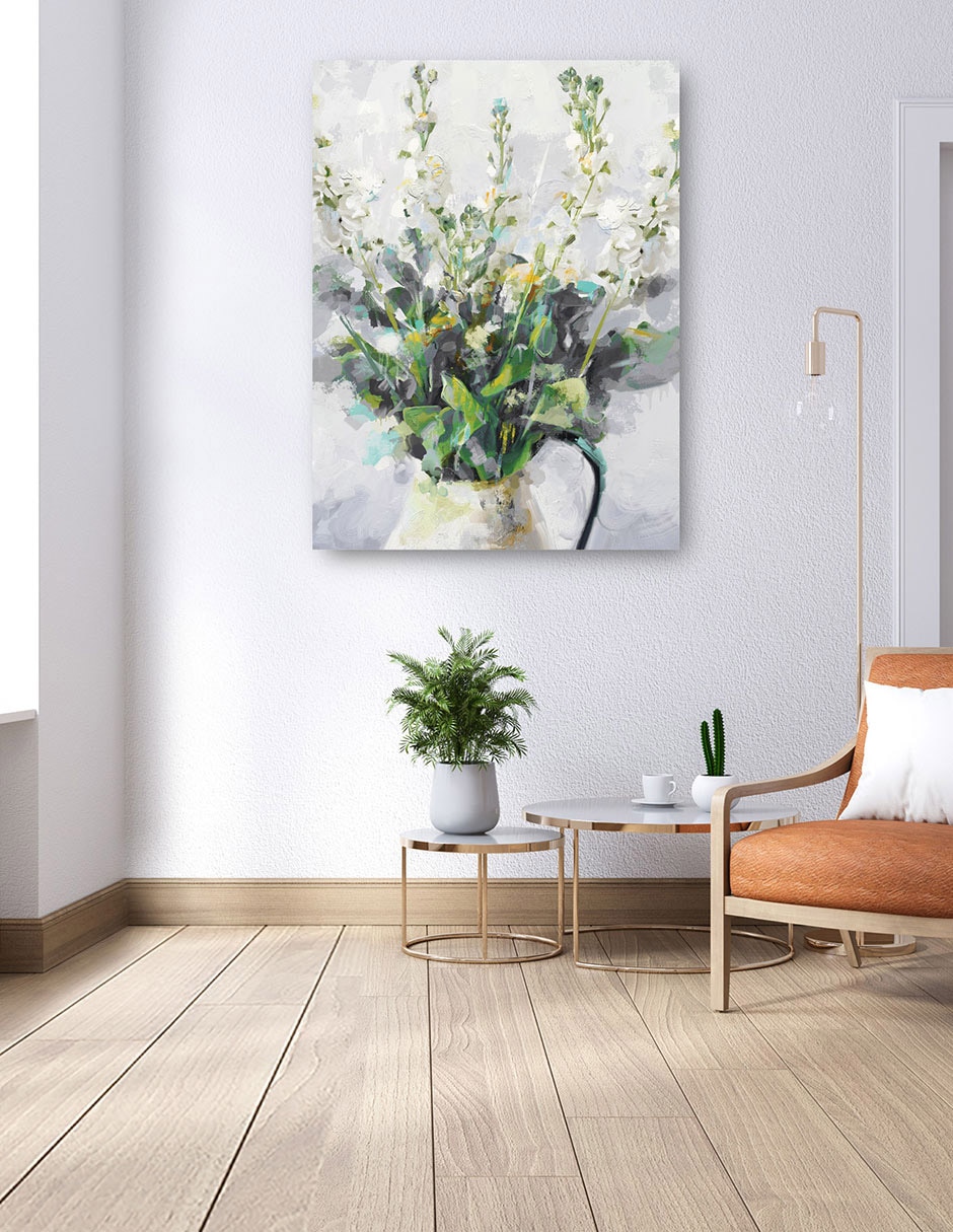 Cuadro decorativo Del Jardín De Melanie Impresión En Lienzo técnica mixta Floreros 6