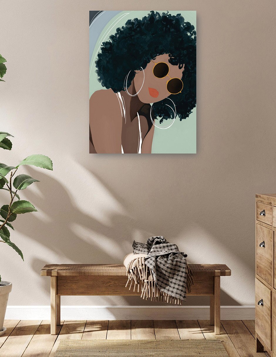 Cuadro decorativo Deja Impresión En Lienzo técnica mixta Gente 5