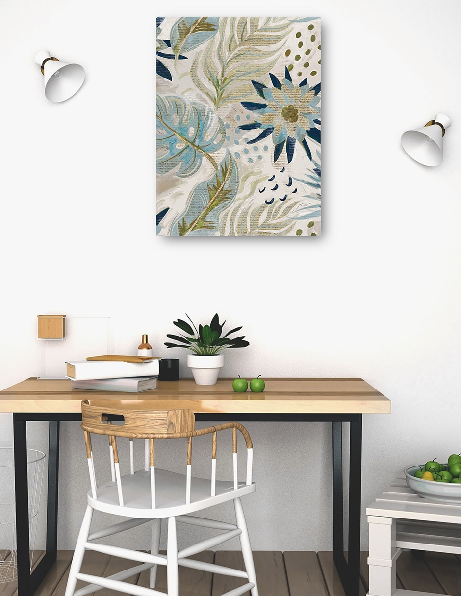 Cuadro decorativo Danza Tropical I Impresión En Lienzo técnica mixta Floración 4