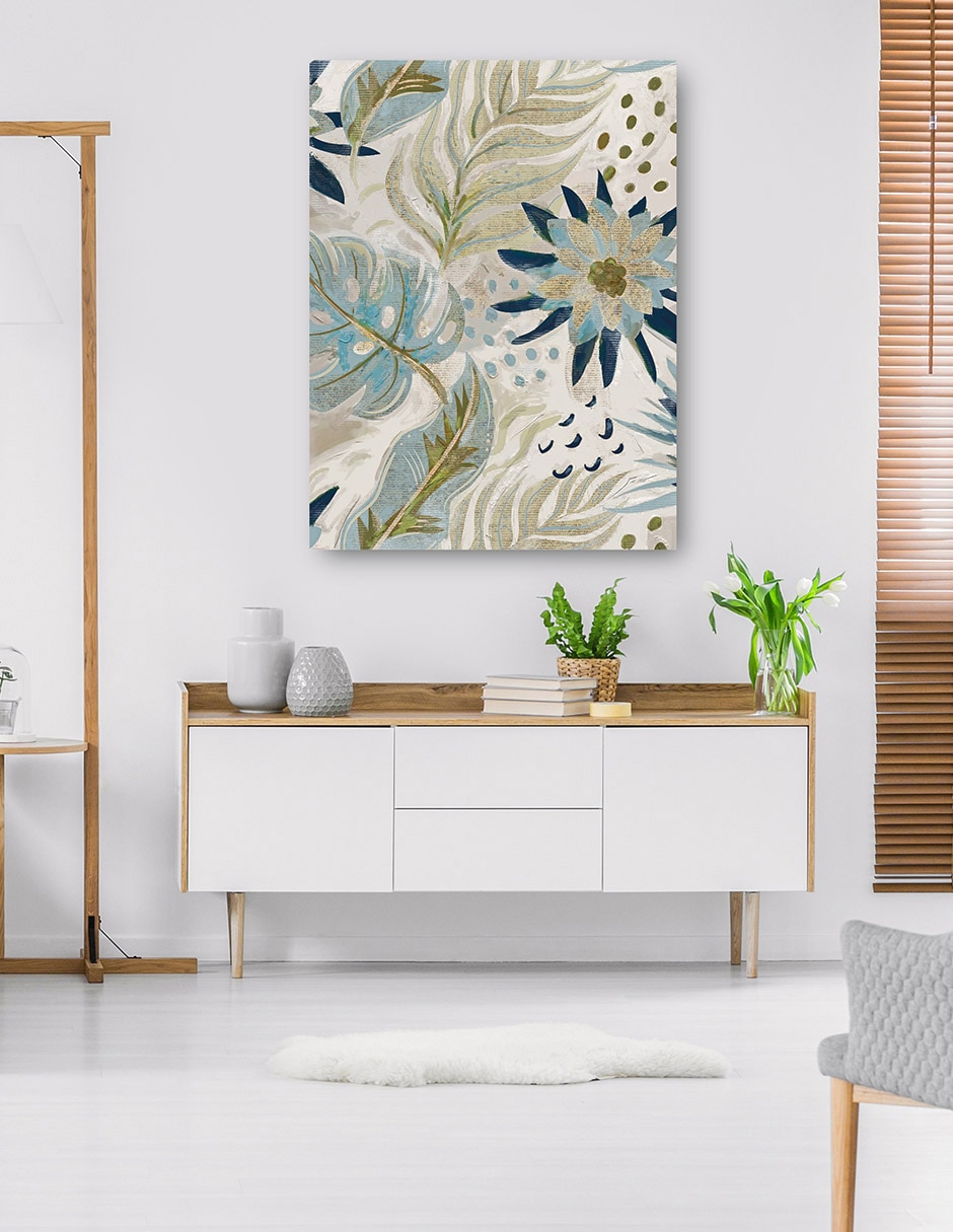 Cuadro decorativo Danza Tropical I Impresión En Lienzo técnica mixta Floración 6