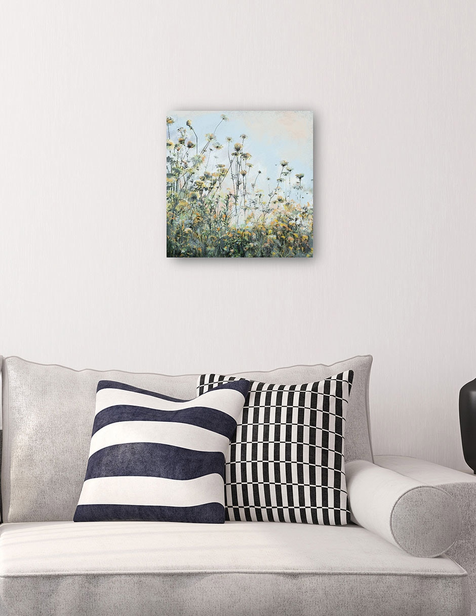 Cuadro decorativo Creciendo Silvestre Impresión En Lienzo técnica mixta Primavera 4