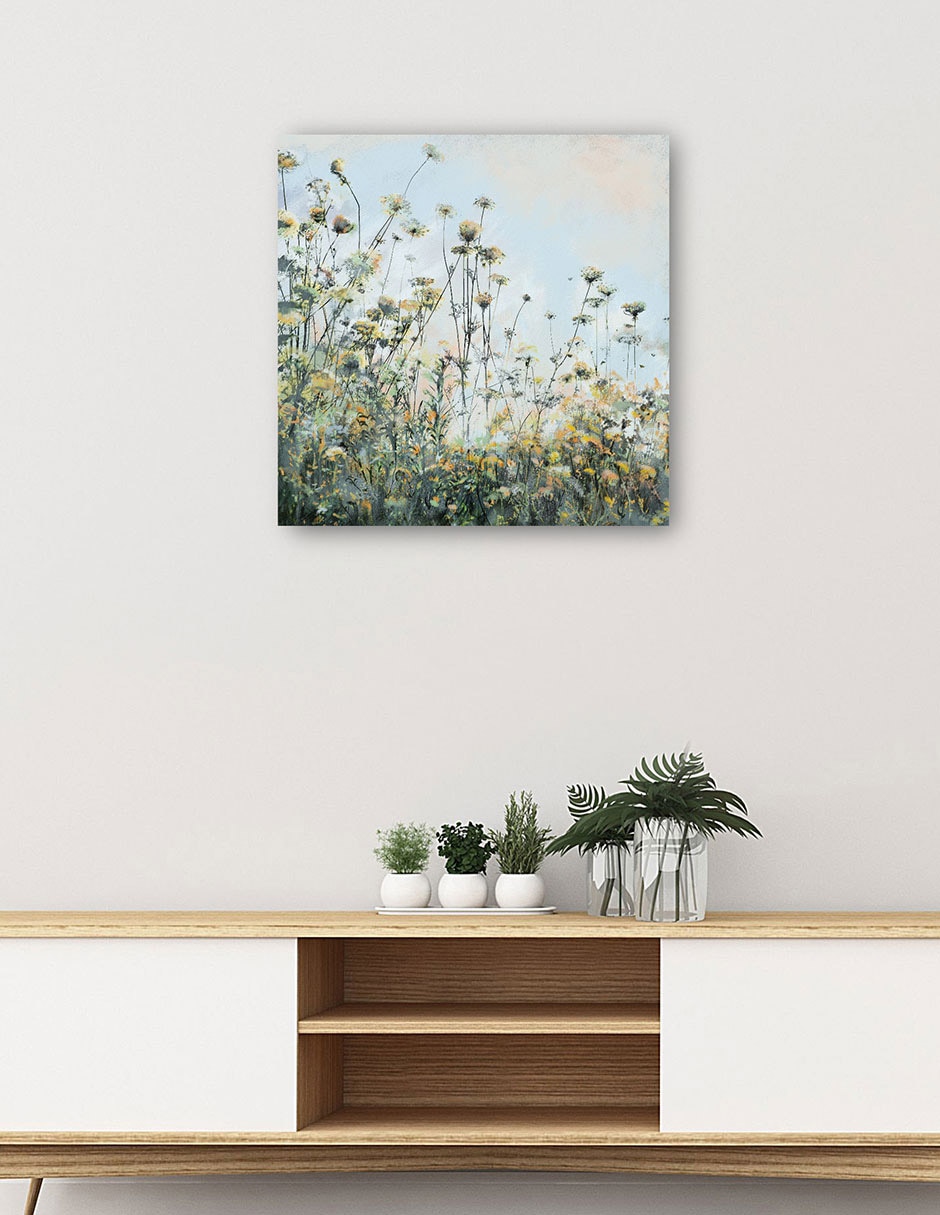 Cuadro decorativo Creciendo Silvestre Impresión En Lienzo técnica mixta Primavera 5