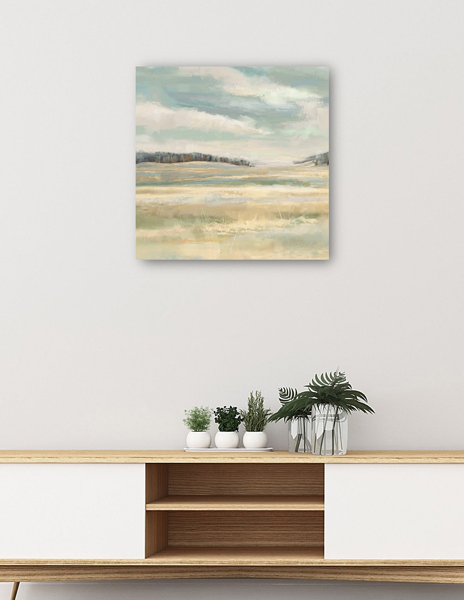 Cuadro decorativo Amanecer Dorado Impresión En Lienzo técnica mixta Caminos 5