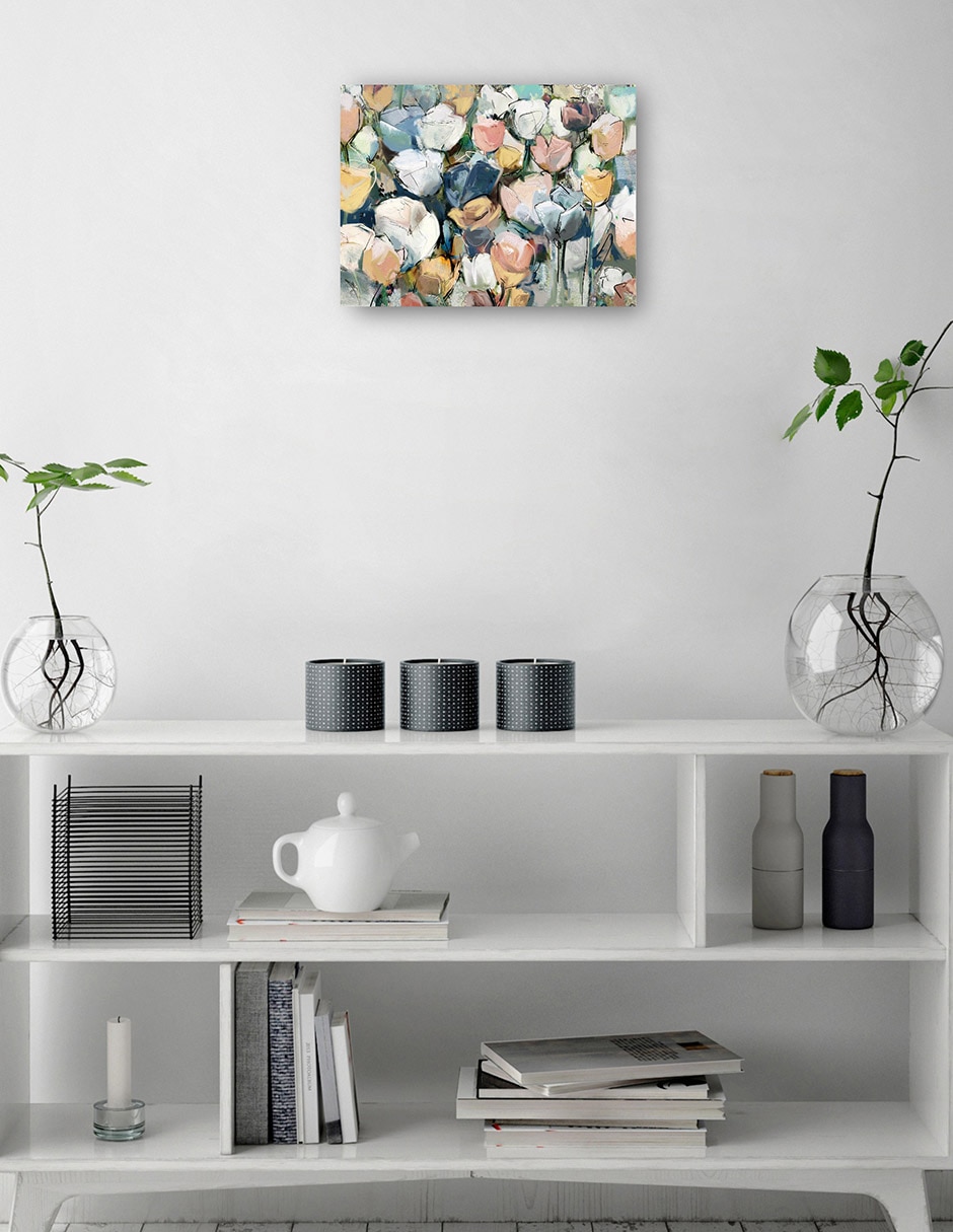 Cuadro decorativo Adoria Ii Impresión En Lienzo técnica mixta Arreglo Floral 2