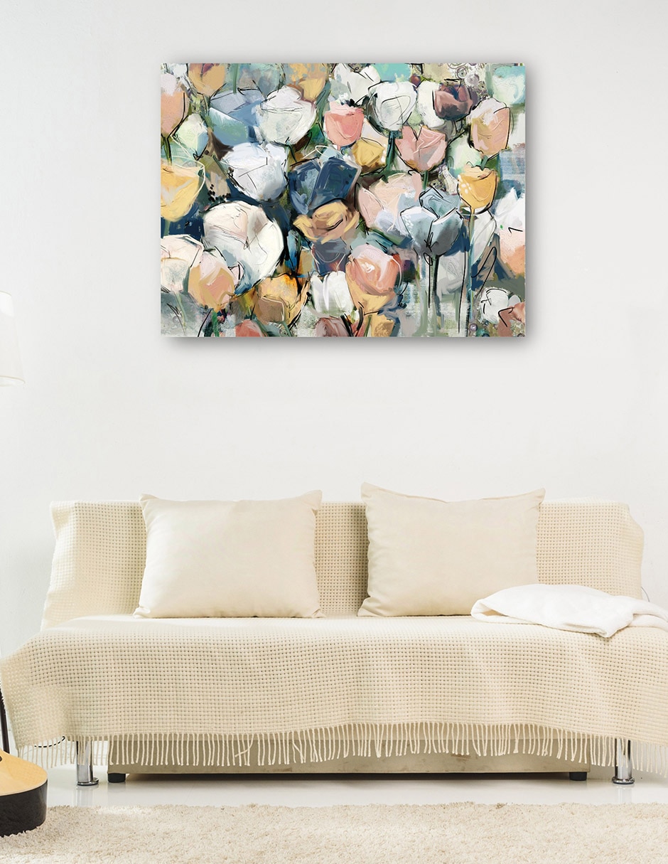 Cuadro decorativo Adoria Ii Impresión En Lienzo técnica mixta Arreglo Floral 6