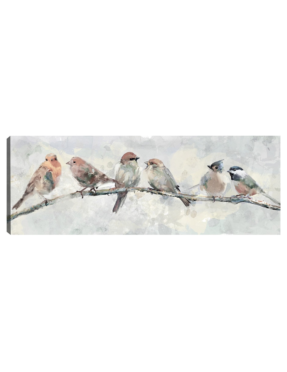 Cuadro decorativo Alineación De Primavera Impresión En Lienzo técnica mixta Aves Silvestres Cuadro decorativo Alineación De Primavera Impresión En Lienzo técnica mixta Aves Silvestres
