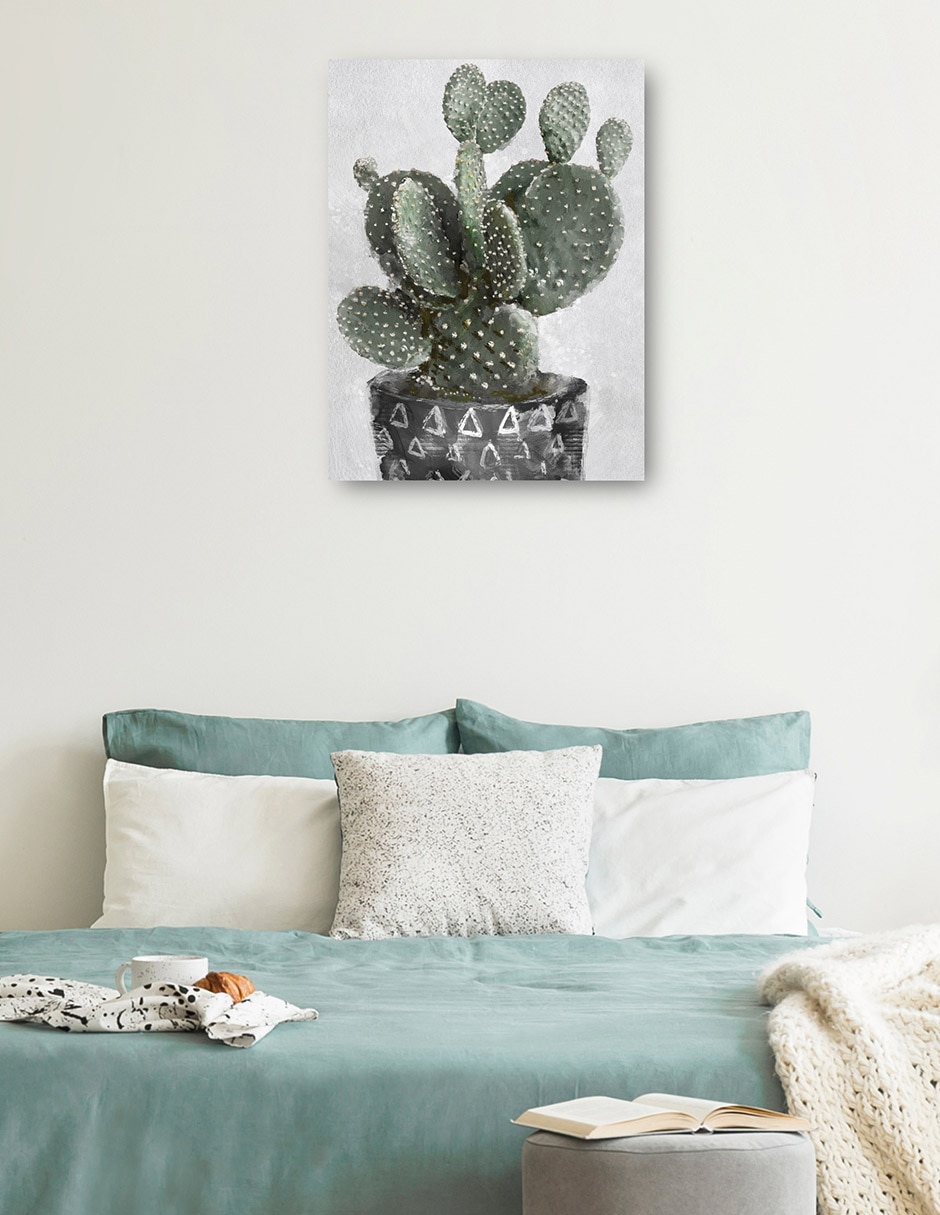 Cuadro decorativo Ambiente Tribal I Impresión En Lienzo técnica mixta Macetas 3