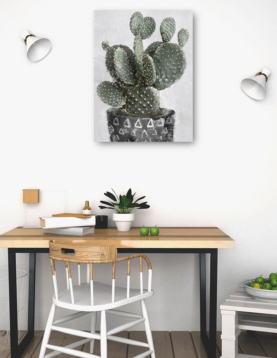 Cuadro decorativo Ambiente Tribal I Impresión En Lienzo técnica mixta Macetas 4
