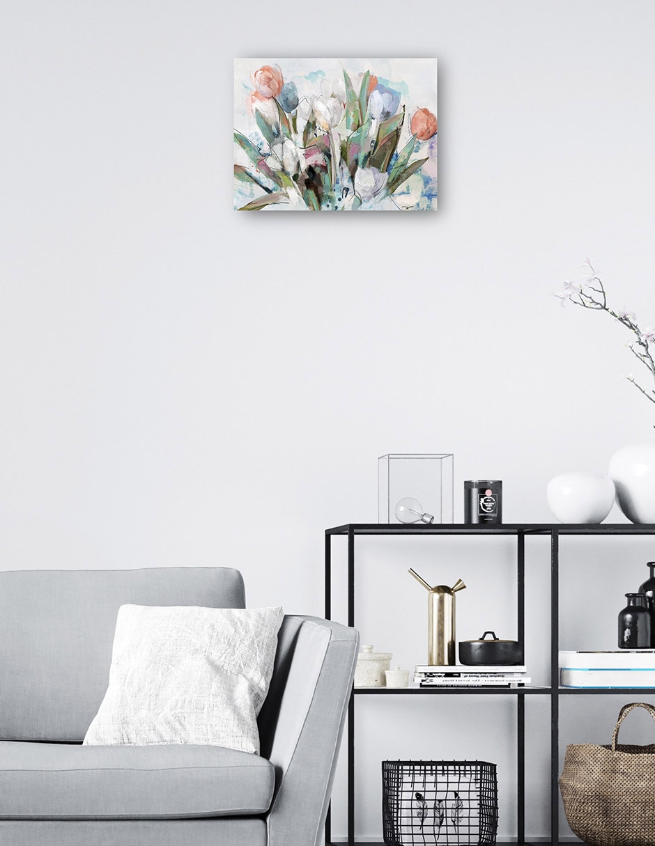 Cuadro decorativo Adoria I Impresión En Lienzo técnica mixta Arreglo Floral 2