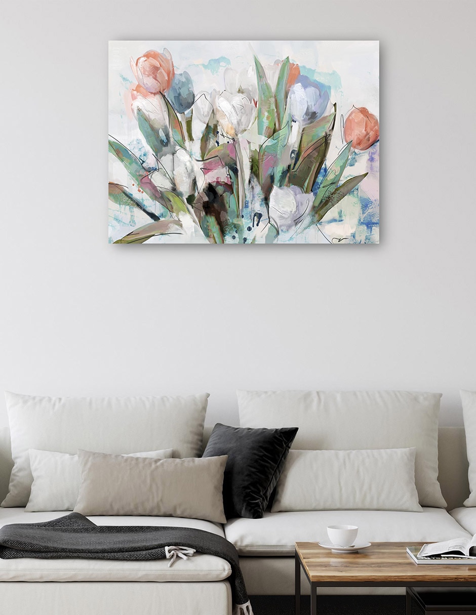 Cuadro decorativo Adoria I Impresión En Lienzo técnica mixta Arreglo Floral 5