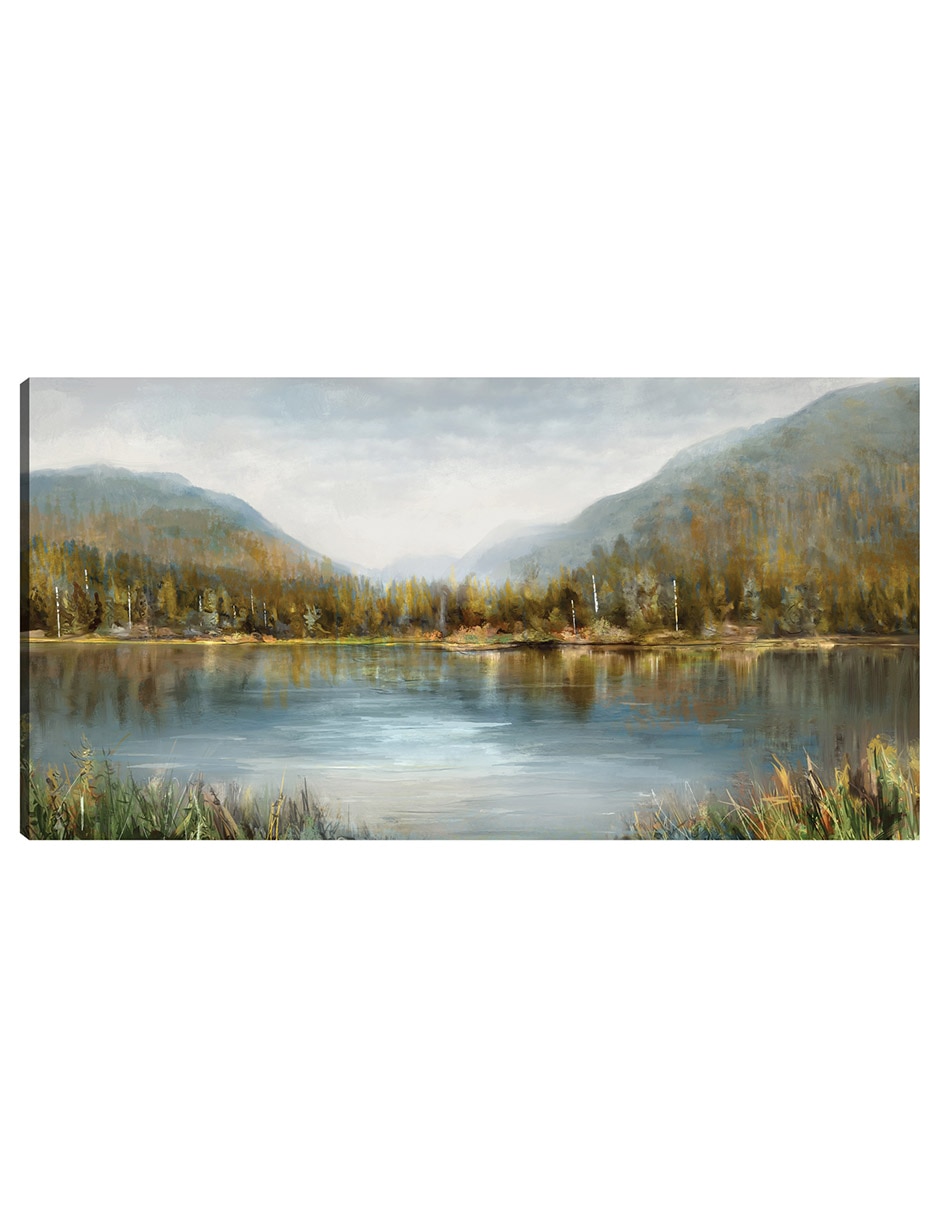 Cuadro decorativo Aguas Silenciosas Impresión En Lienzo técnica mixta Lagos Cuadro decorativo Aguas Silenciosas Impresión En Lienzo técnica mixta Lagos