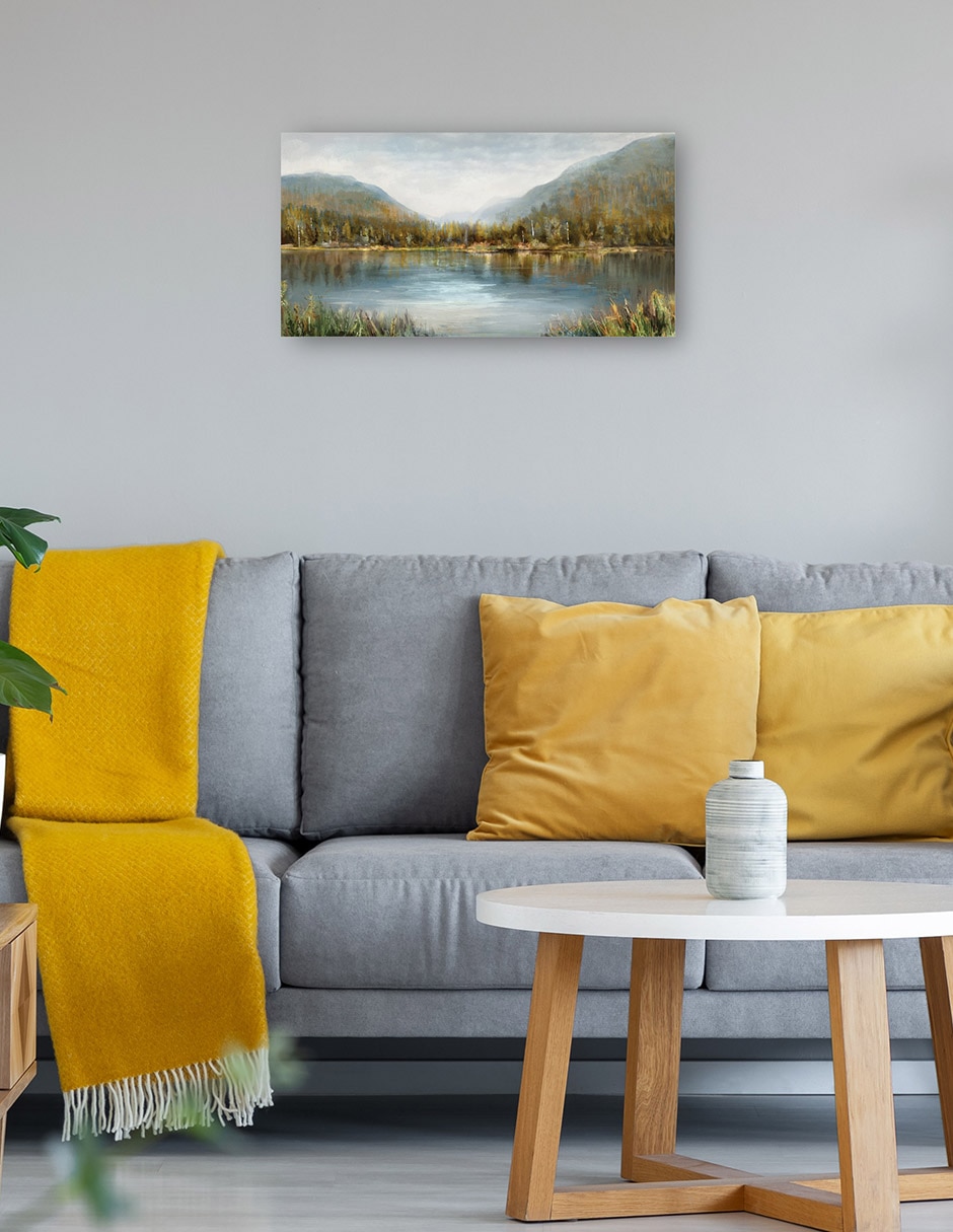 Cuadro decorativo Aguas Silenciosas Impresión En Lienzo técnica mixta Lagos 4